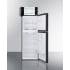 Summit MRF1087BA - 24 Inch Freestanding Top Freezer Refrigerator White Interior