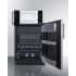 Summit MRF66BK2SSA - 24 Inch Compact Refrigerator/Microwave Combination 5.0 cu. ft. Capacity