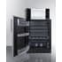 Summit MRF6BK2SSALHD - 24 Inch Freestanding All-Refrigerator/Microwave Combination 5.8 cu. ft. Capacity