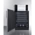 Summit MRF708BLSSALHD - 24 Inch Freestanding All-Refrigerator/Microwave Combination Black Interior