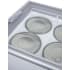 Summit Commercial Series NOVA35GDC - 43 Inch Freestanding Dipping Cabinet Ice Cream Tub Holders