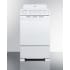 Summit RE203W - 20 Inch Freestanding Electric Range Color Matched Knobs &amp; Handle