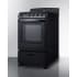 Summit RE2413B - 24 Inch Freestanding Electric Range Angle