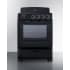 Summit RE2413B - 24 Inch Freestanding Electric Range Push-to-turn Knobs