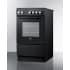 Summit REXT20BL - 20 Inch Slide-In Electric Range Angle