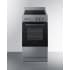 Summit REXT20SS - 20 Inch Slide-In Electric Range (Shown with Removable Backguard)