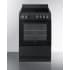 Summit REXT24BL - 24 Inch Slide-In Electric Range (Shown with Removable Backguard)