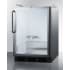 Summit Commercial Series SBC56GBINKCSSADA - Summit Commercial Series 24 Inch Built-In Kegerator User-Reversible Double-Pane Tempered Glass Door, Factory-Installed Lock, Stainless Steel Guard Rail