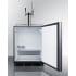 Summit Commercial Series SBC58BLBIADAIFCMTWIN - 24 Inch Built-In Coffee Kegerator with 5.5 Cu. Ft. Capacity