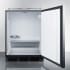Summit Commercial Series SBC58BLBIADANK - Commercial Series 24 Inch Built-In Kegerator Stainless Steel Floor Cover and Interior CO2 Holder