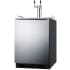 Summit SBC58BLBIADATWINCFB - 24 Inch Freestanding Beer &amp; Coffee Kegerator
