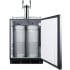 Summit SBC58BLBIADATWINCFB - 24 Inch Freestanding Beer &amp; Coffee Kegerator