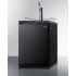 Summit SBC635MCF - 24 Inch Freestanding Cold Brew Coffee Kegerator Digital Thermostat, Chrome Guard Rail, &amp; Casters