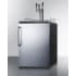 Summit SBC635MSSTBTRIPLE - 24 Inch Freestanding Kegerator Triple Tap System