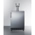 Summit Commercial Series SBC7BRSCF2 - 24 Inch Freestanding Cold Brew Coffee Kegerator Dual Tap System (Caster Set Included)