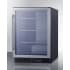 Summit SCF475 - 24 Inch Built-In Undercounter Freezer Fully Finished Black Cabinet