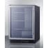 Summit Commercial Series SCF475LHD - 24 Inch Built-In Undercounter Freezer Fully Finished Black Cabinet