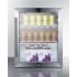 Summit Commercial Series SCR314LCSS - 19 Inch Freestanding Beverage Center with 2.1 Cu. Ft. Capacity,