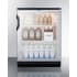 Summit Commercial Series SCR600BGLBI - Commercial Series 24 Inch Built-In Beverage Center Adjustable Glass Shelves &amp; Half-Sized Wire Shelf