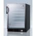 AccuCold SCR600BGLBINZADA - Nutrition Center Series 24 Inch Built-In All-Refrigerator Fully Finished Black Cabinet