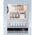 AccuCold SCR600BGLBINZADA - Nutrition Center Series 24 Inch Built-In All-Refrigerator 5.5 cu. ft. Capacity