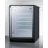 Summit Commercial Series SCR600BGLBISH - Commercial Series 24 Inch Built-In Beverage Center Double-Pane Tempered Glass Door, Full-Length Towel Bar Handle, Factory Installed Lock