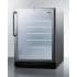 Summit Commercial Series SCR600BGLCSS - Commercial Series 24 Inch Built-In Beverage Center with Double-Pane Tempered Glass Door &amp; Factory Installed Lock
