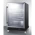 Summit Commercial Series SCR610BLRI - Commercial Series 24 Inch Built-In Mini Reach-In Beverage Center Double-Pane Tempered Glass Door, Factory Installed Lock, Professional Handle, and Factory Installed Dolly