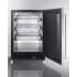 Summit Commercial Series SCR610BLSDRI - Commercial Series 24 Inch Built-In Mini Reach-In Beverage Center Half-Sheet Aluminum Pans, Adjustable Chrome Shelves, &amp; Heavy-Duty Tray Holders