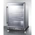 Summit Commercial Series SCR611GLOSRI - 24 Inch Outdoor Freestanding/Built-In Beverage Center with Double-Pane Tempered Glass Door