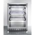 Summit Commercial Series SCR611GLOSRI - 24 Inch Outdoor Freestanding/Built-In Beverage Center with Reach-In Design