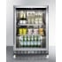 Summit Commercial Series SCR611GLOSRI - 24 Inch Outdoor Freestanding/Built-In Beverage Center with 5 cu. ft. Capacity