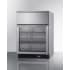 Summit Commercial Series SCR615TDCSS - Commercial Series 24 Inch Built-In Beverage Center with Double-Pane Tempered Glass Door