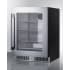 Summit SDHG2443 - 24 Inch Built-In Undercounter Beverage Center Fully Finished Black Cabinet