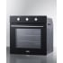 Summit SGW241BK - 24 Inch Single Gas Wall Oven Stainless Steel Cabinet