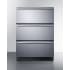 Summit SP6DS3D - 24 Inch Built-In Undercounter 3-Drawer Refrigerator