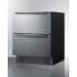 Summit SPR275OS2D - 27 Inch Built-In 2-Drawer Refrigerator Stainless Steel Drawers