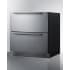 Summit SPR3032DADA - 30 Inch Built-In Double Drawer All-Refrigerator Angled View