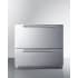 Summit SPR36DROS - 36 Inch Built-In Outdoor Double Drawer Refrigerator