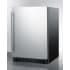 Summit SPR627OS - 24 Inch Outdoor Built-In Undercounter Refrigerator Fully Finished Black Cabinet