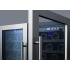 Summit SWC3066B - Glass doors with seamless stainless steel trim