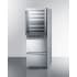 Summit SWCDAR24 - 24 Inch Built-In Combination Dual-Zone Wine Cellar Fully Finished Stainless Steel Cabinet