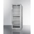 Summit SWCP2163CSS - 24 Inch Commercial Dual-Zone Wine Cellar Angle