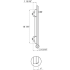 XO XOG24SDL - Single Door - Left Dimension