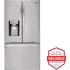 LG LFXC22526S - 36 Inch Counter Depth Smart French Door Refrigerator with 22.1 Cu. Ft. Capacity