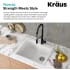 Kraus Quarza Series KGD441BLACKPST1BL - High-Quality Granite Composite