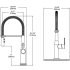 Elkay Avado Collection LKAV1061BKCR - Avado Single Hole Kitchen Faucet - Dimension
