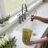 Elkay Explore Collection LKEC2037AS - Three Hole Bridge Faucet with Pull-down Spray and Lever Handles