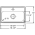 Elkay Lustertone Collection LMR20133 - Product Drawing