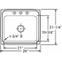 Elkay Lustertone Collection LR25212 - Product Drawing